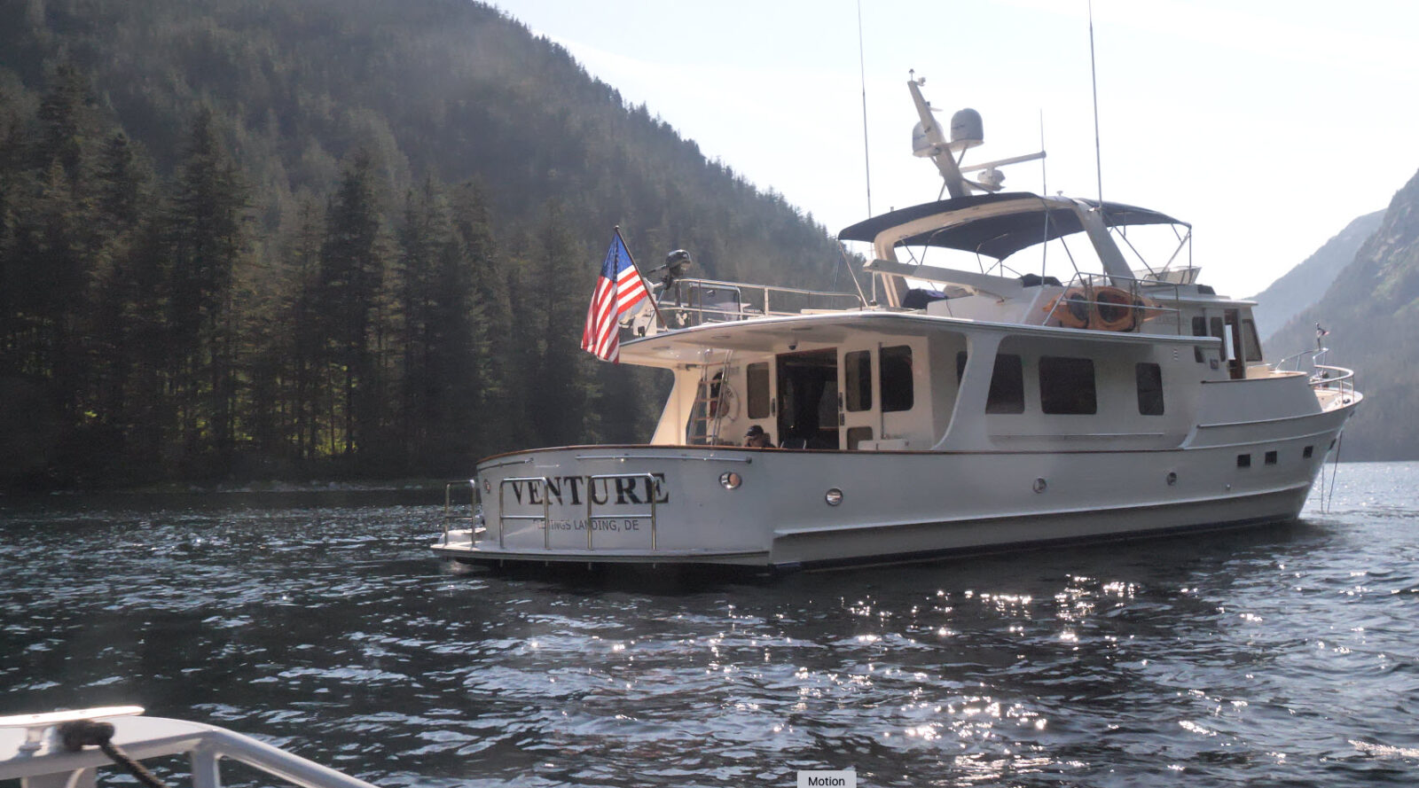 At anchor in Takatz bay