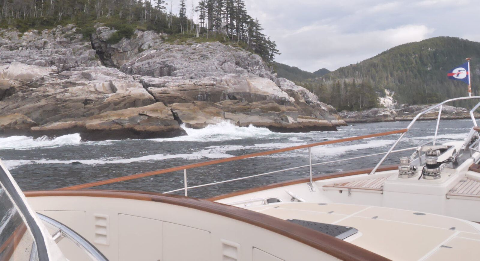 Venture entering an unnamed bay