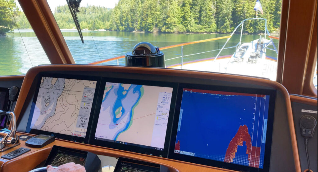 Venture’s displays simplify navigation through Alaska’s tricky inland passes.