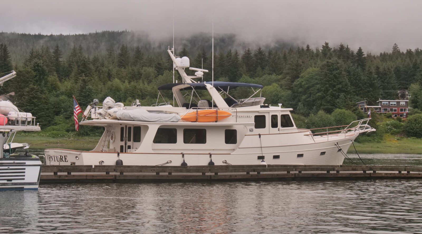 Venture moored in Auke Bay.